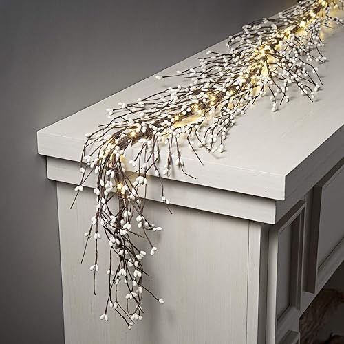 Miniatura 1 de Guirnalda de bayas con luces - 6 pies