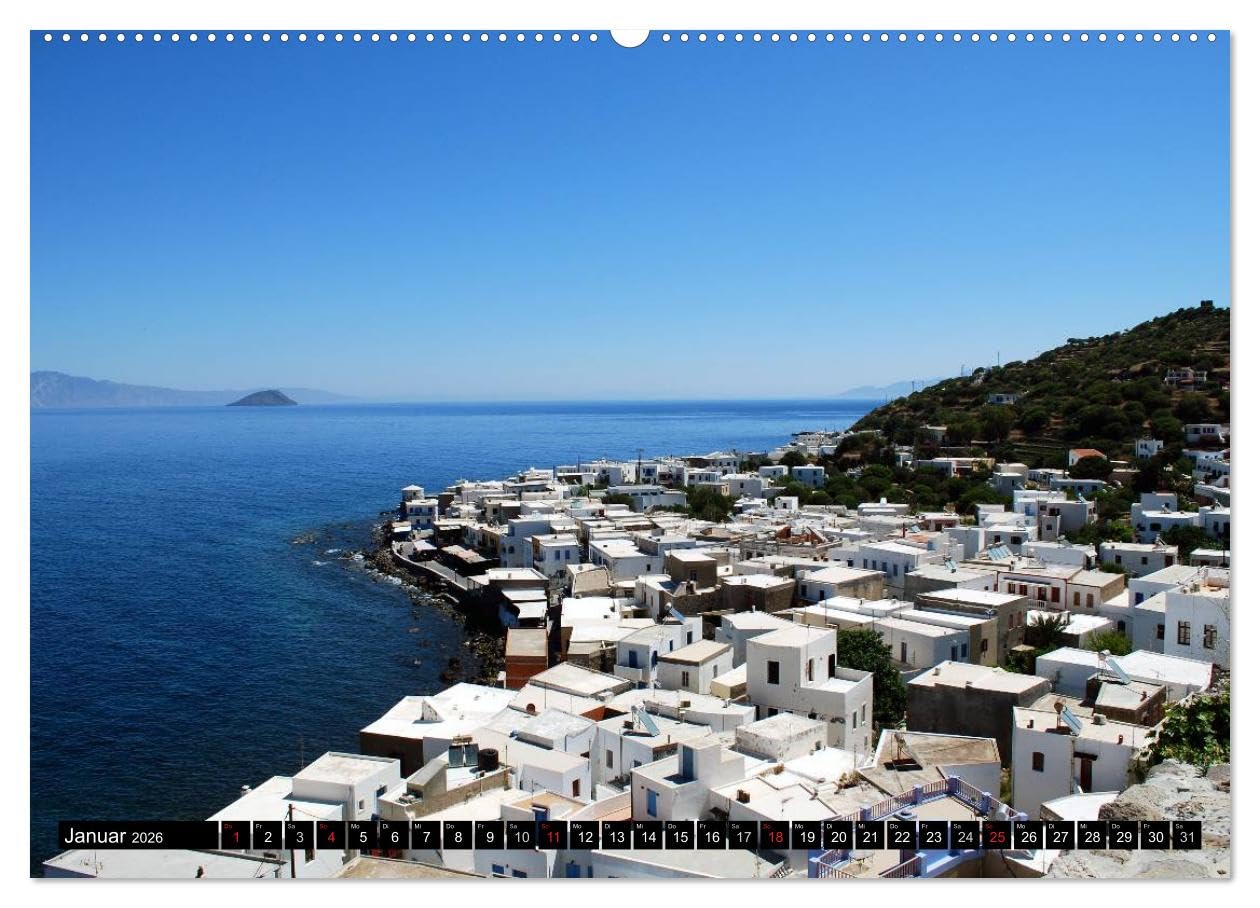 Griechische Inseln (hochwertiger Premium Wandkalender 2026 DIN A2 quer), Kunstdruck in Hochglanz: Dreams of Greece (CALVENDO Orte)
