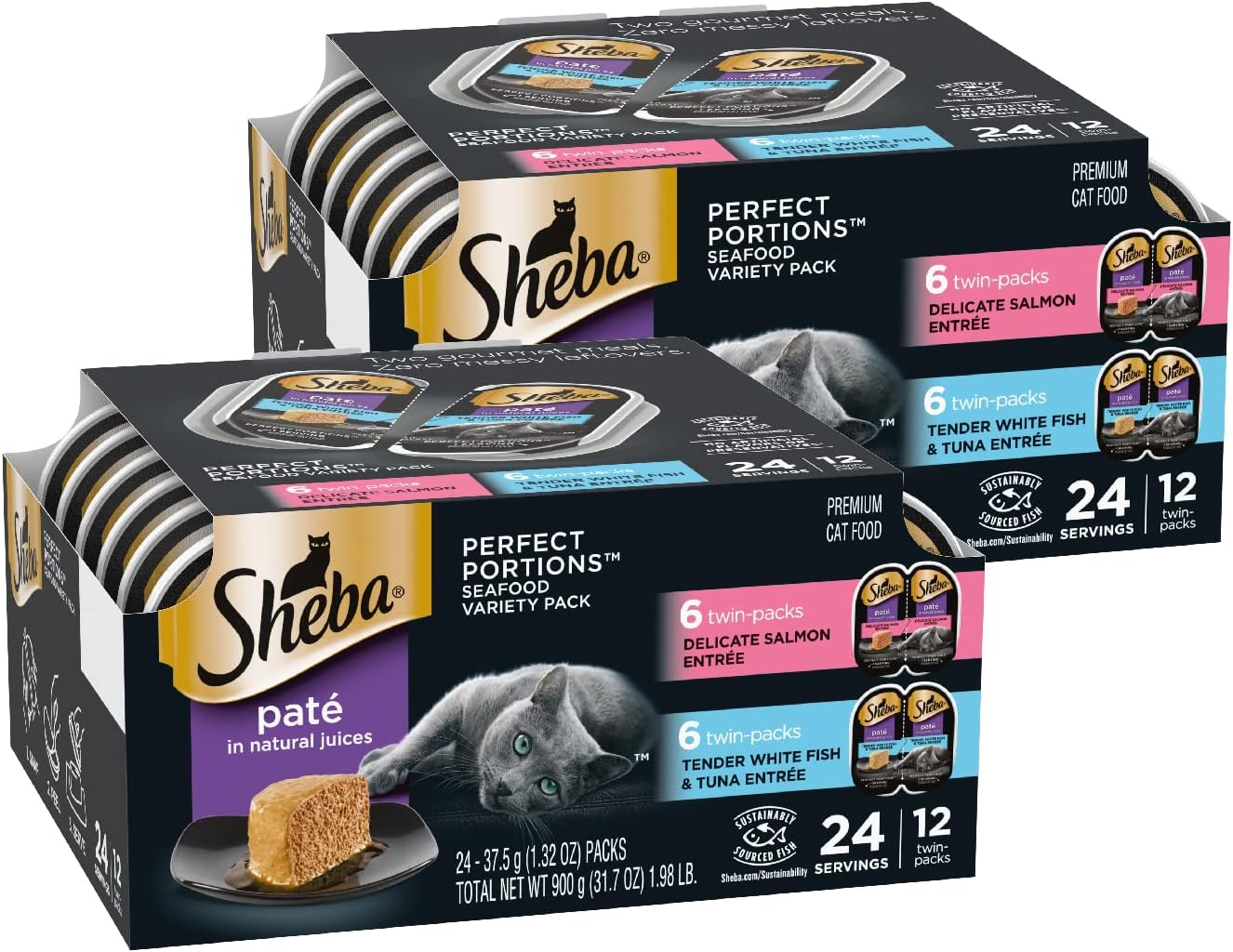 Sheba Cat Food Variety Pack Sheba Pate Cat Food (24