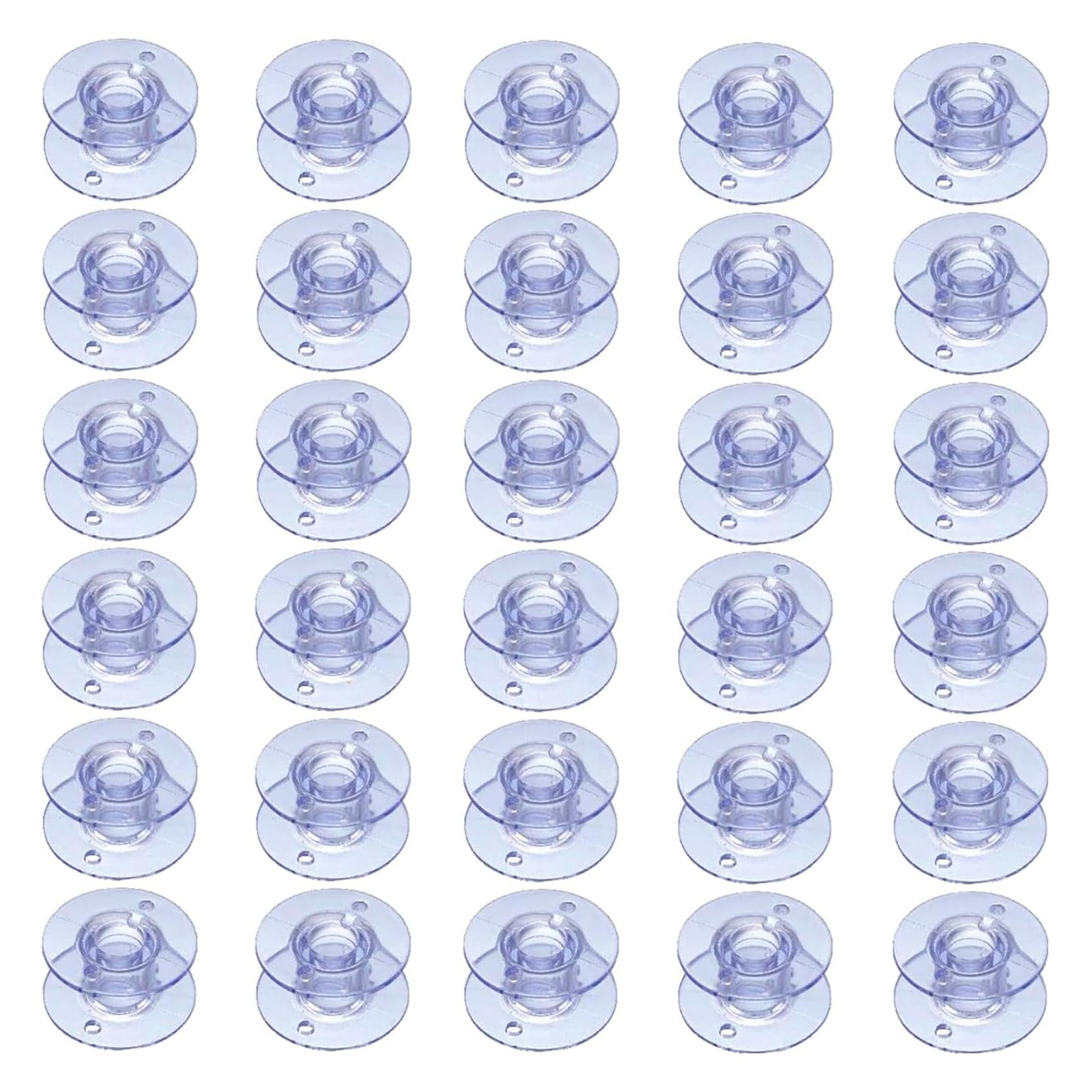Csghmm Sewing Machine Bobbins - 30-Pcs Plastic Bobbins For Brother Sewing Machines, Universal Sewing Machine Accessories With Bobbin Winder, (Fits Most Brother Models)