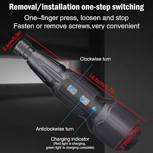 Miniatura 4 de Destornillador eléctrico inalámbrico, juego de destornilladores eléctricos recargables, kit de herramientas de reparación automática portátil para