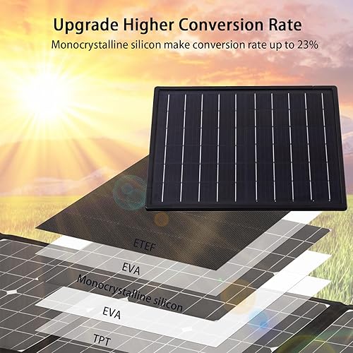 Miniatura 4 de Paneles solares de cámara de rastro de 4 W, kit de panel solar de salida de 12 V con batería de 6000 mAh, cargador de batería solar para cámara de