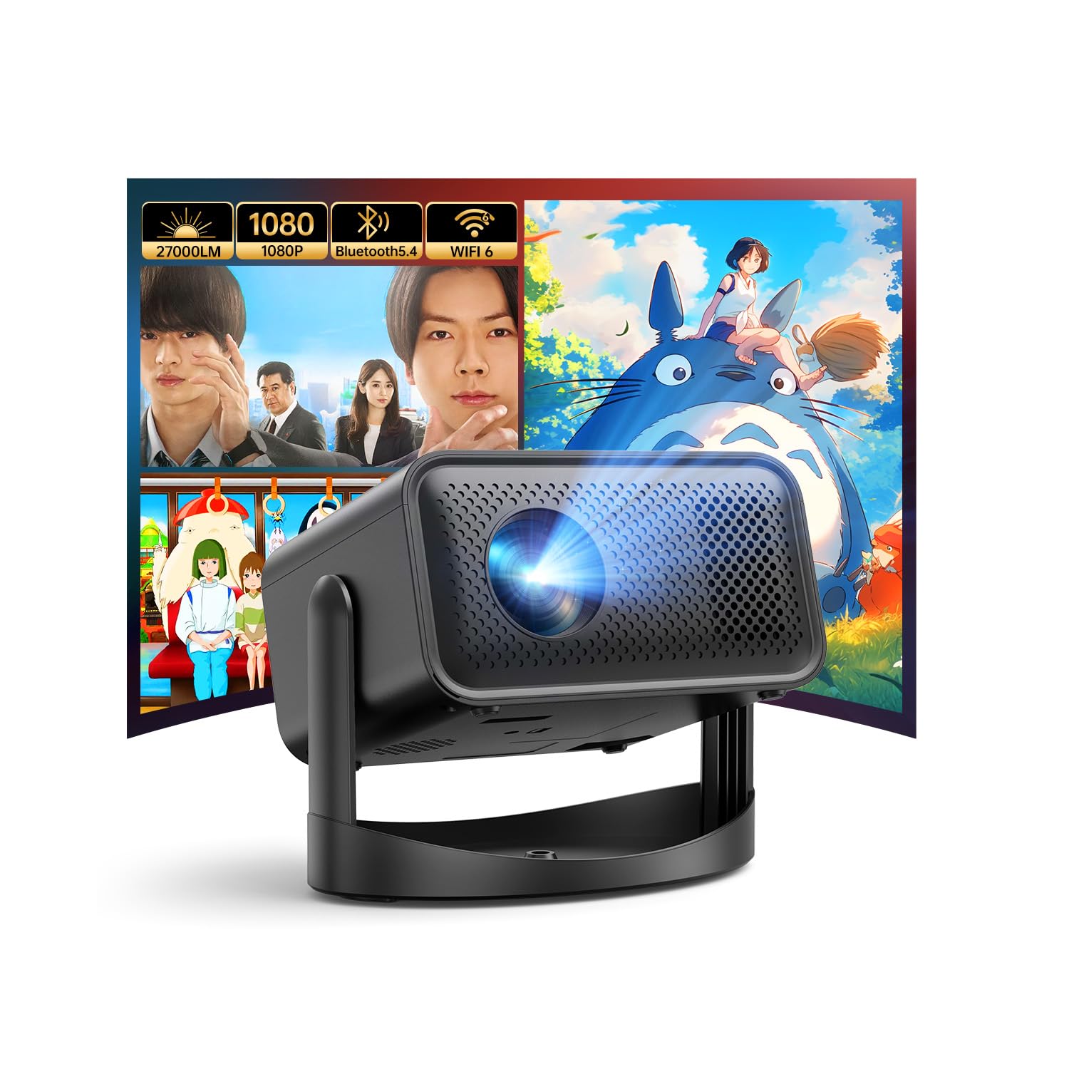 Amazon.co.jp: JOWLURK プロジェクター 家庭用【2025年新モデル 360