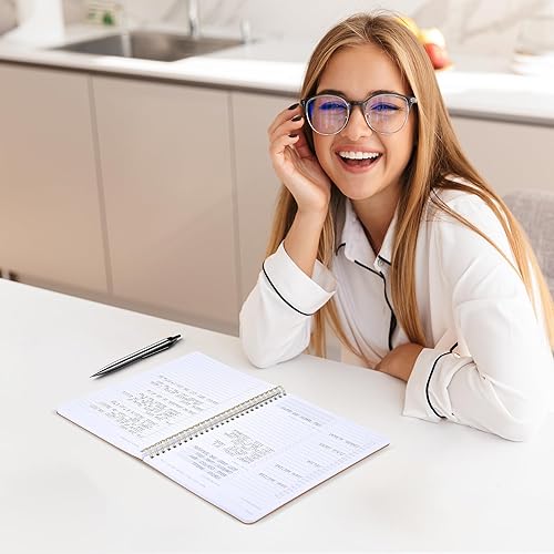 Miniatura 6 de Agenda diaria simplificada y cuaderno con horario por hora, bloc de notas estético en espiral para organizar fácilmente tus tareas y citas, elegante