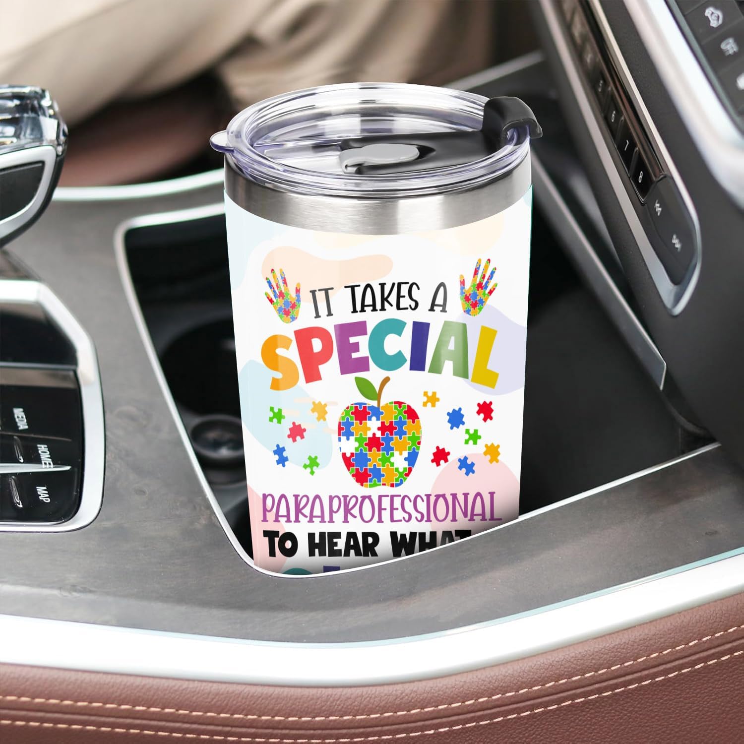 Paraprofessional Tumbler Stainless Steel 20oz, Paraprofessional Appreciation Gifts Bulk for Women Men, Teacher Assistant Aide Para Gifts from Student Teacher, Best Paraeducator Must Have