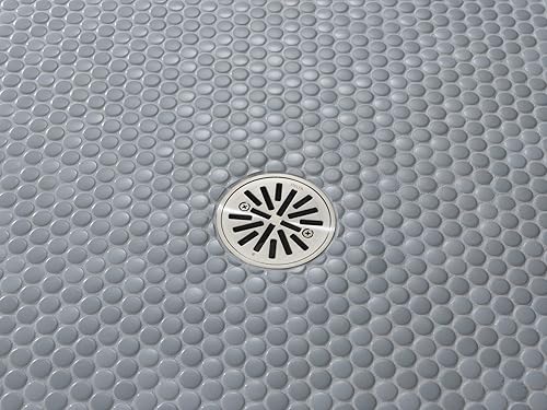 Miniatura 10 de Delta Faucet Desagüe redondo de suelo de ducha dorado de 4 pulgadas, kit de drenaje de ducha, drenaje de ducha redondo, drenaje de ducha cromado,