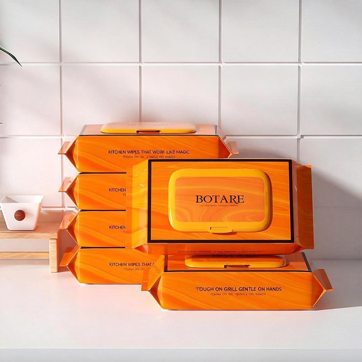 Dish Wipes, Disposable Pre-Soaped Heavy-Duty 3D Textured Kitchen Wet Cloths, Extra Large, All-in-One Dishwashing & Cleaning for Home & Camping, Handy Travel Essentials, 32 Count Each (6-Pack)