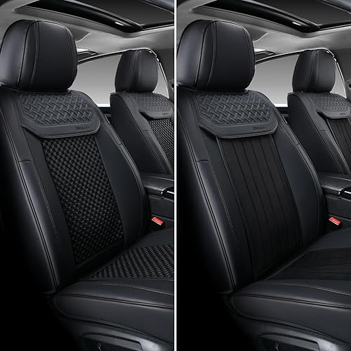Miniatura 5 de Coverado Fundas de asiento impermeables para automóviles, fundas de asiento delantero de automóvil, 2 en 1, fundas de asiento de automóvil, ajuste