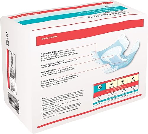 Miniatura 4 de Covidien 75343101 Incontinente Breve Wings Choice Plus Tab Cierre Grande Desechable Pesada Absorbencia 66034 Caja De 18