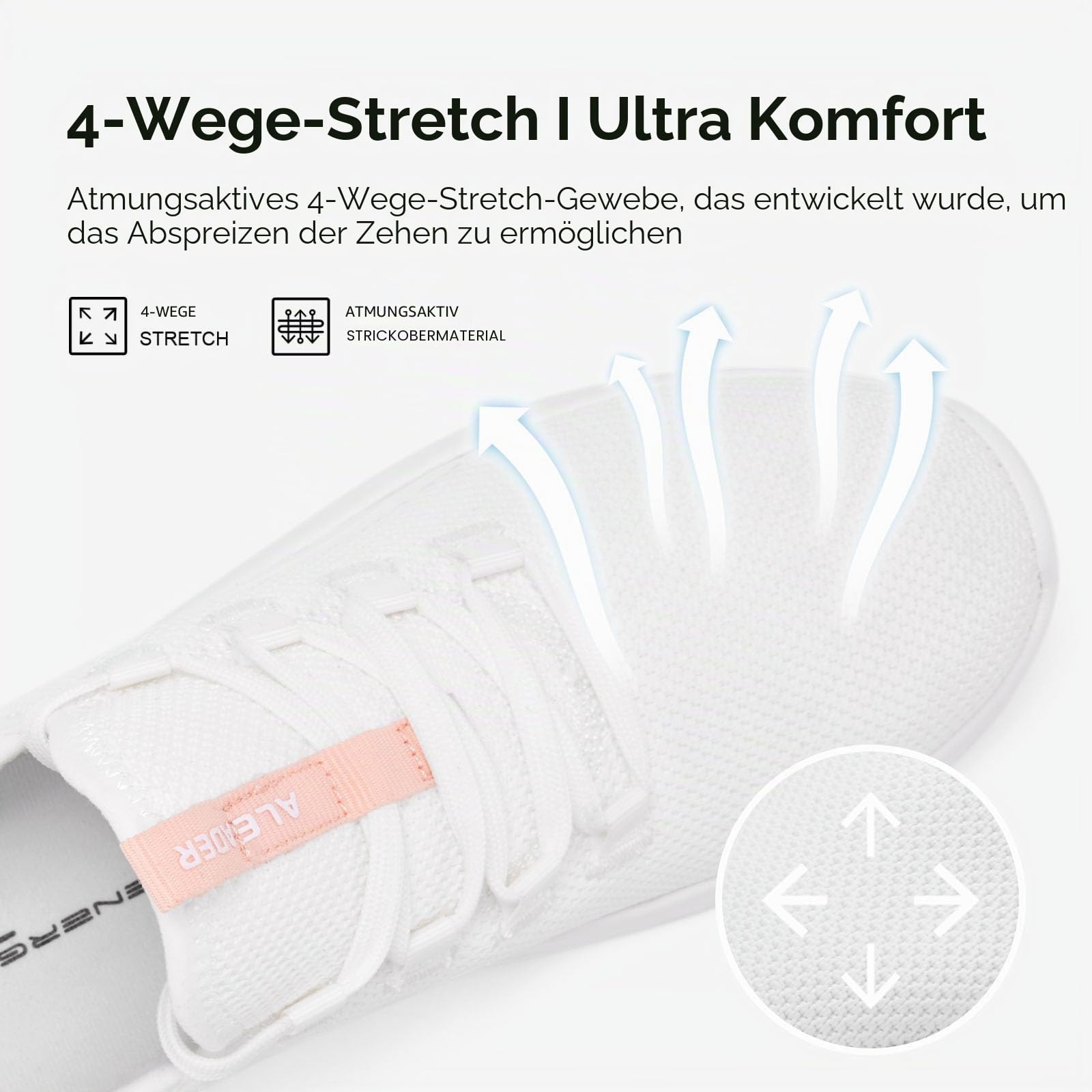 ALEADER Damen Energycloud Schuhe für Freizeit, Gehen & Leichtes Laufen – Leichte Slip-On Sneaker