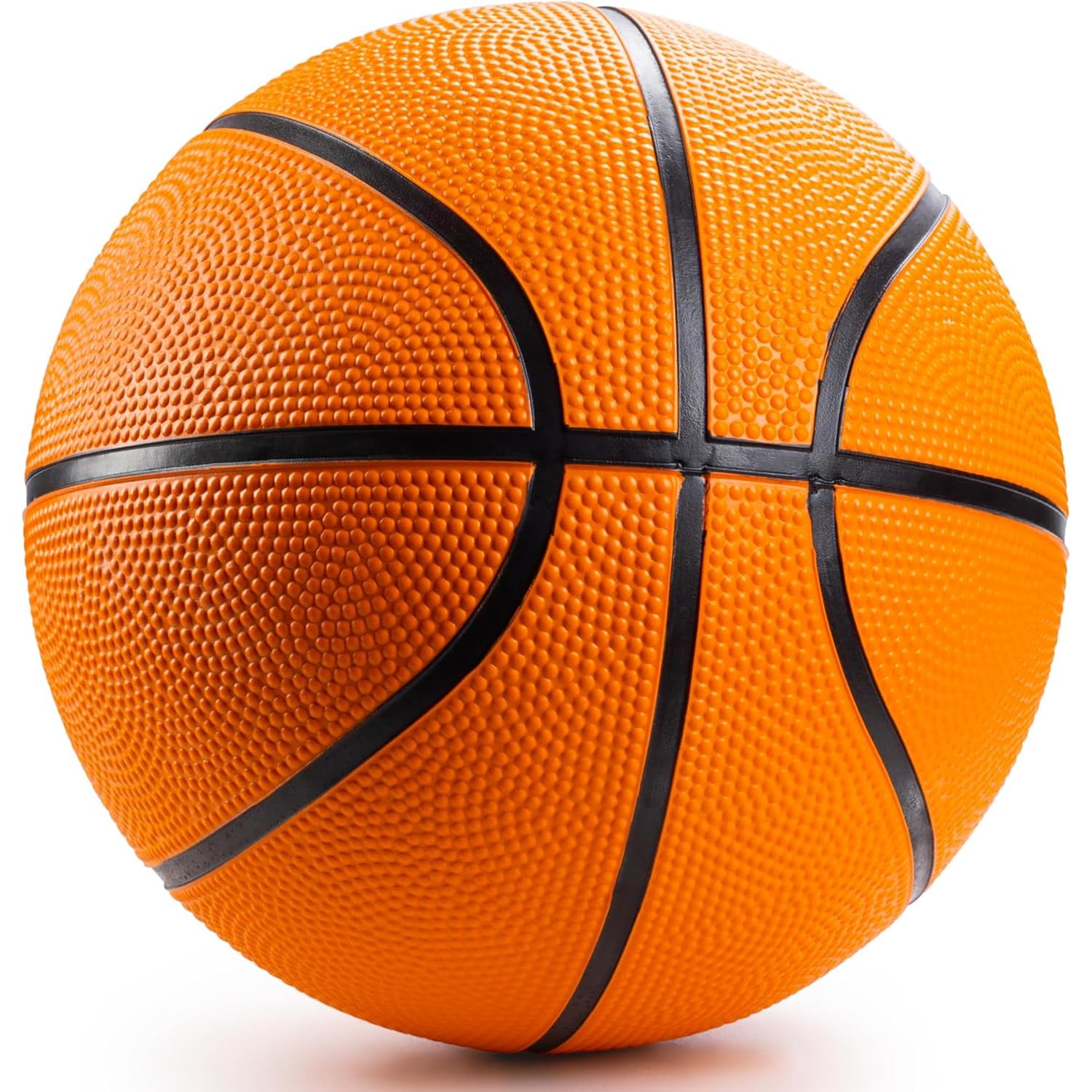 Bedwina Mini Palloni da Basket (2/4) 17,8 cm Misura 3 – Set con Mini Canestro per Interno/Esterno, Piscina, Feste, Giochi Arcade – Idea Regalo per Bambini