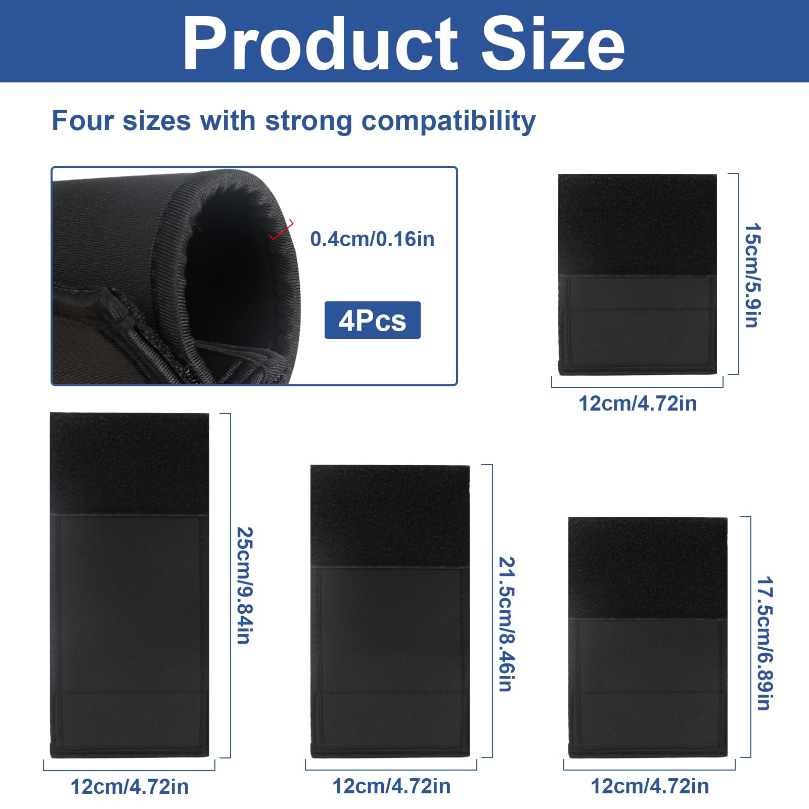 HFDONGL 4 Stück Fahrrad Rahmenschutz Fahrrad Transportschutz Carbon Rahmenschutz Fahrradträger Zubehör für Carbon Frame Protector
