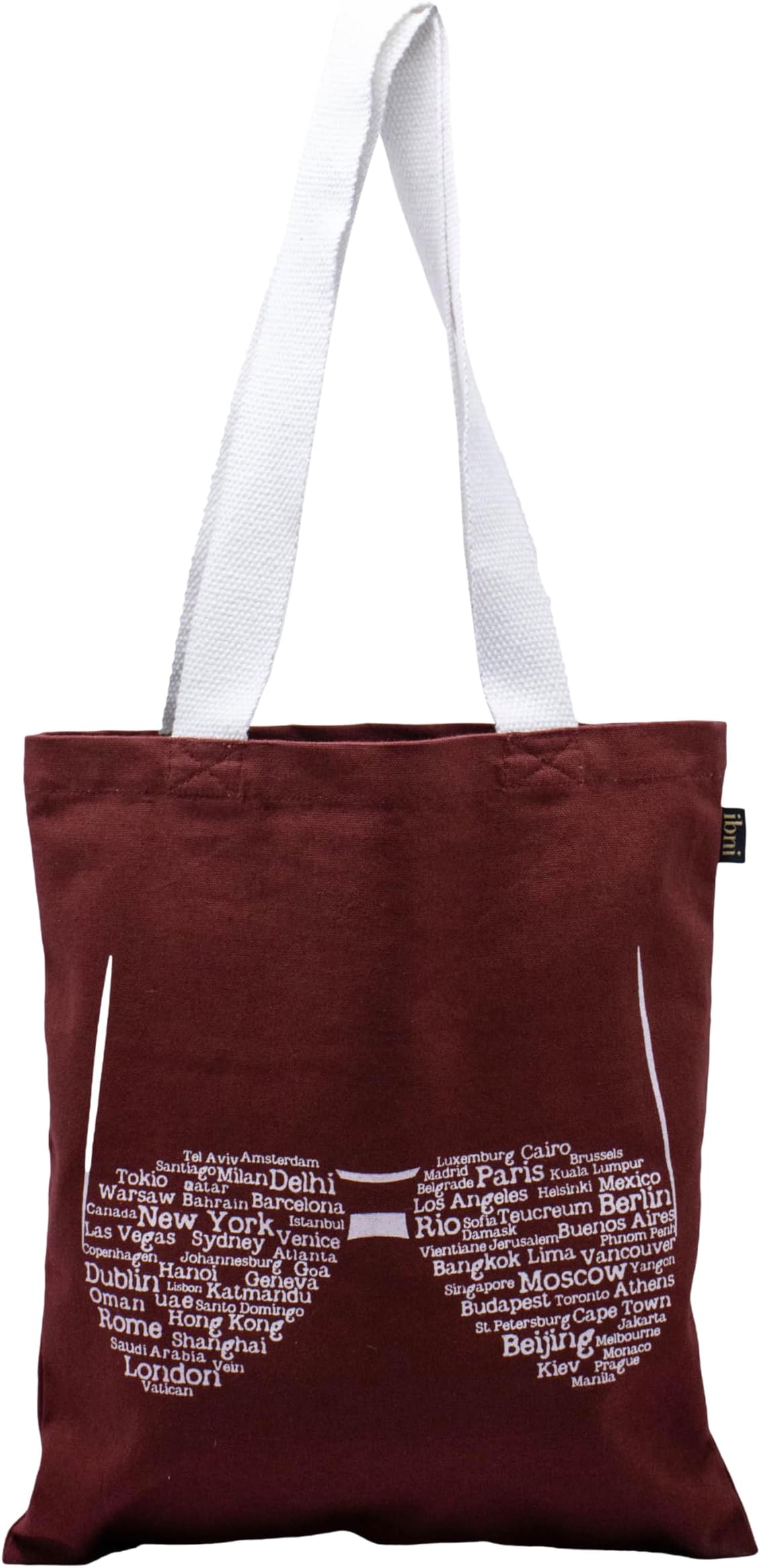 - Wine Red RFD Premium Tote Bag With Printed Designed Canvas Tote Bags with White Handle For girl & women large capacity,Tote bag For Shopping, College, Travel, college, school, tuition and gifting