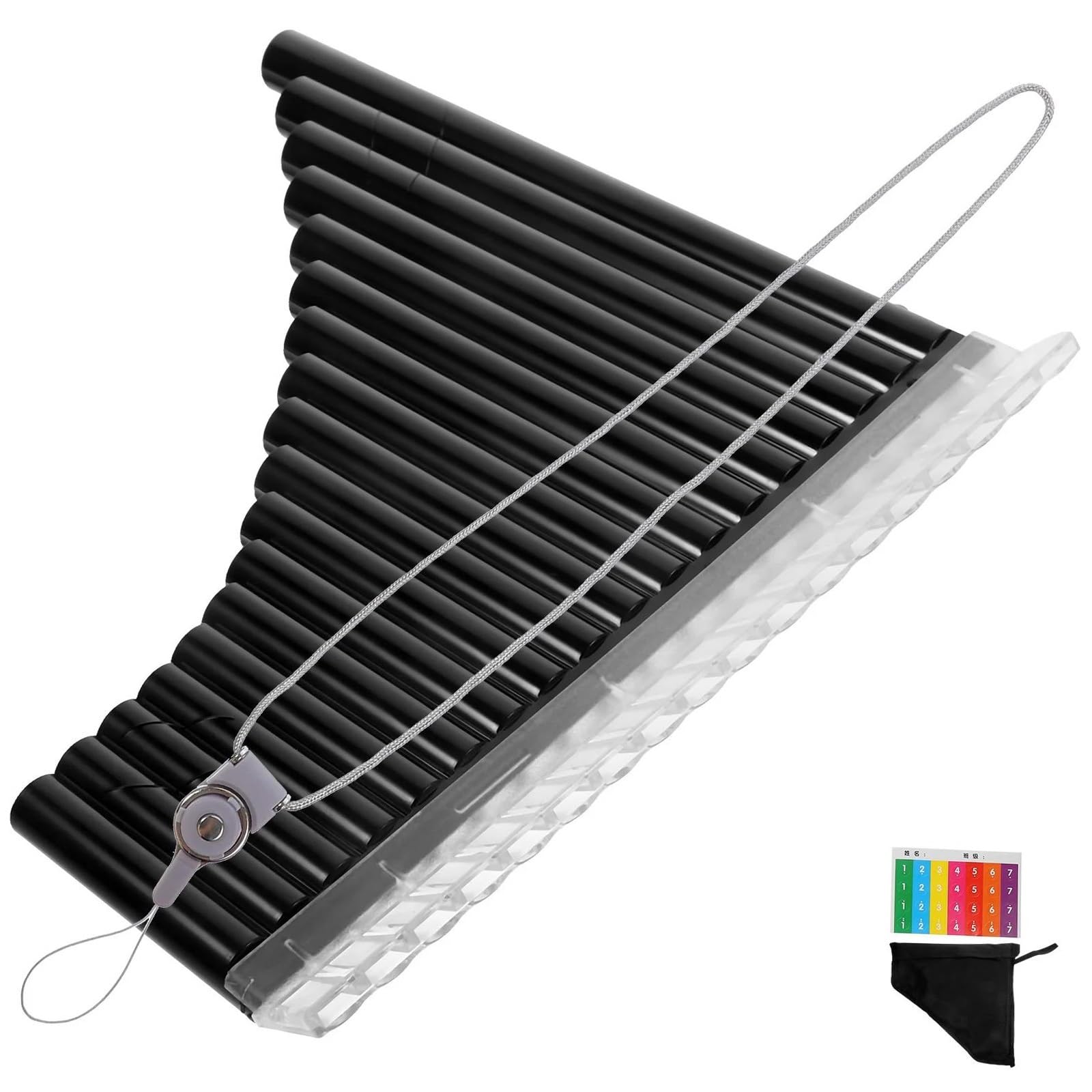 Flauto Di Pan Professionale Flauto Di Pan Multifunzione A 18 Tubi Per Principianti Strumento Tradizionale Flauto Di Pan In Resina ABS