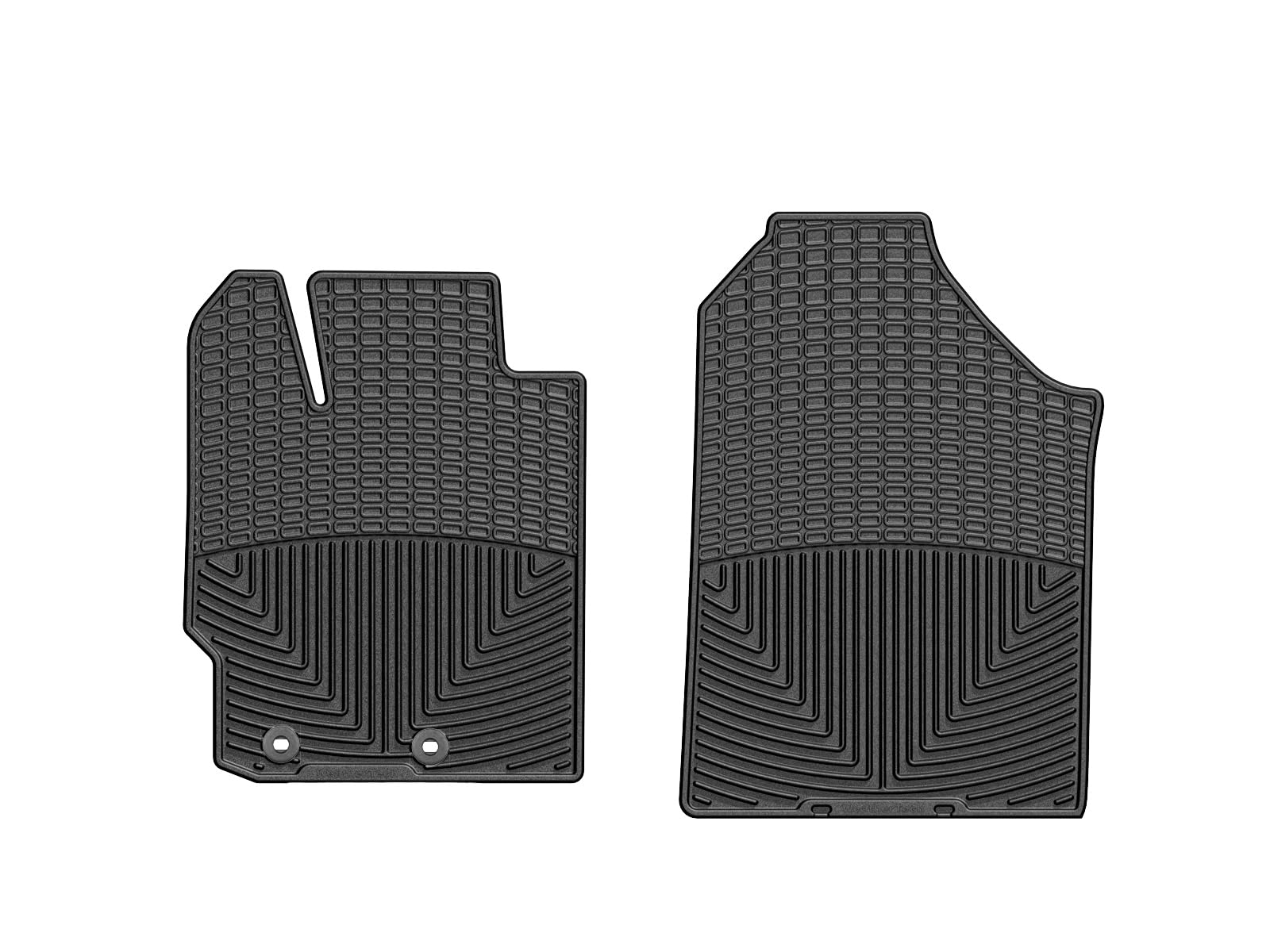 WeatherTech All-Weather Floor Mats for Toyota Yaris Prius C xD - 1st Row W263 Black