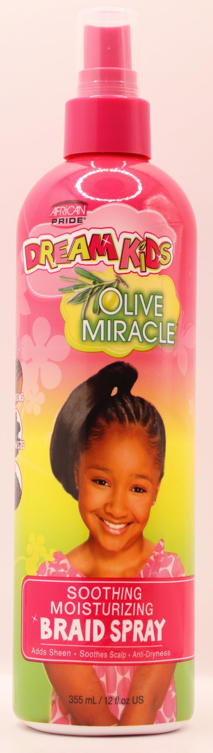 African Pride Dream Kids Olive Miracle Soothing Braid Spray hydratant 355 ml