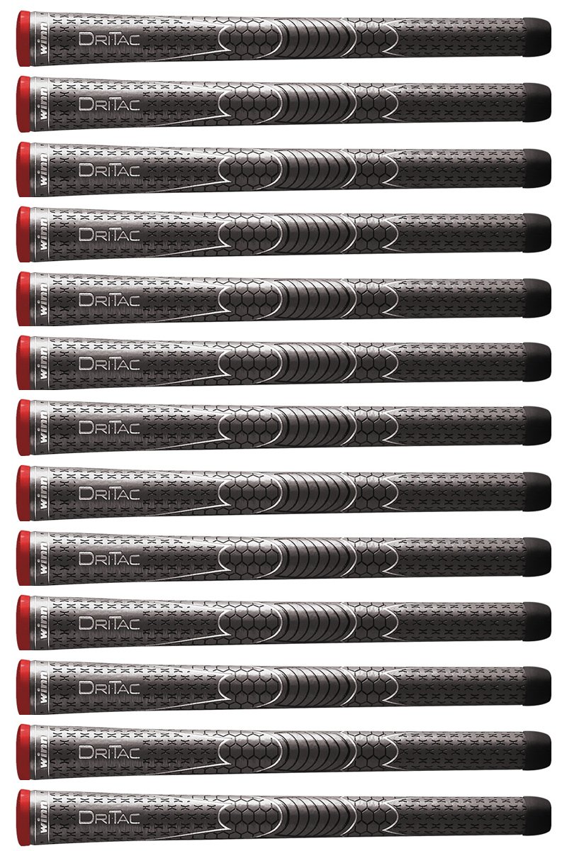 Winn Dri-Tac Standard Size Golf Grips Kit - 13 Grips with Install Kit