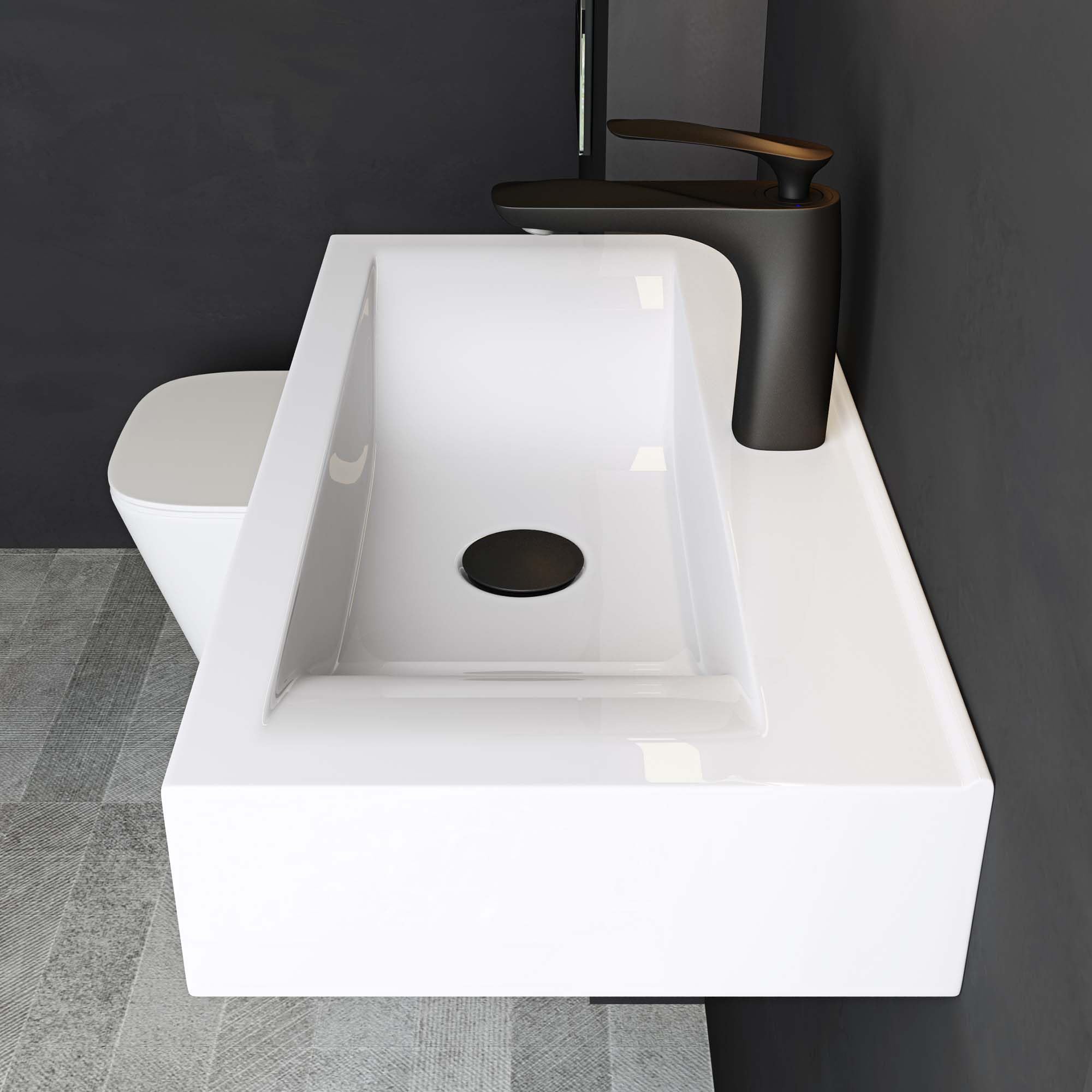 Mai & Mai Lavabo Rectangulaire 61,5x31,5x10,5cm sans Trop-Plein