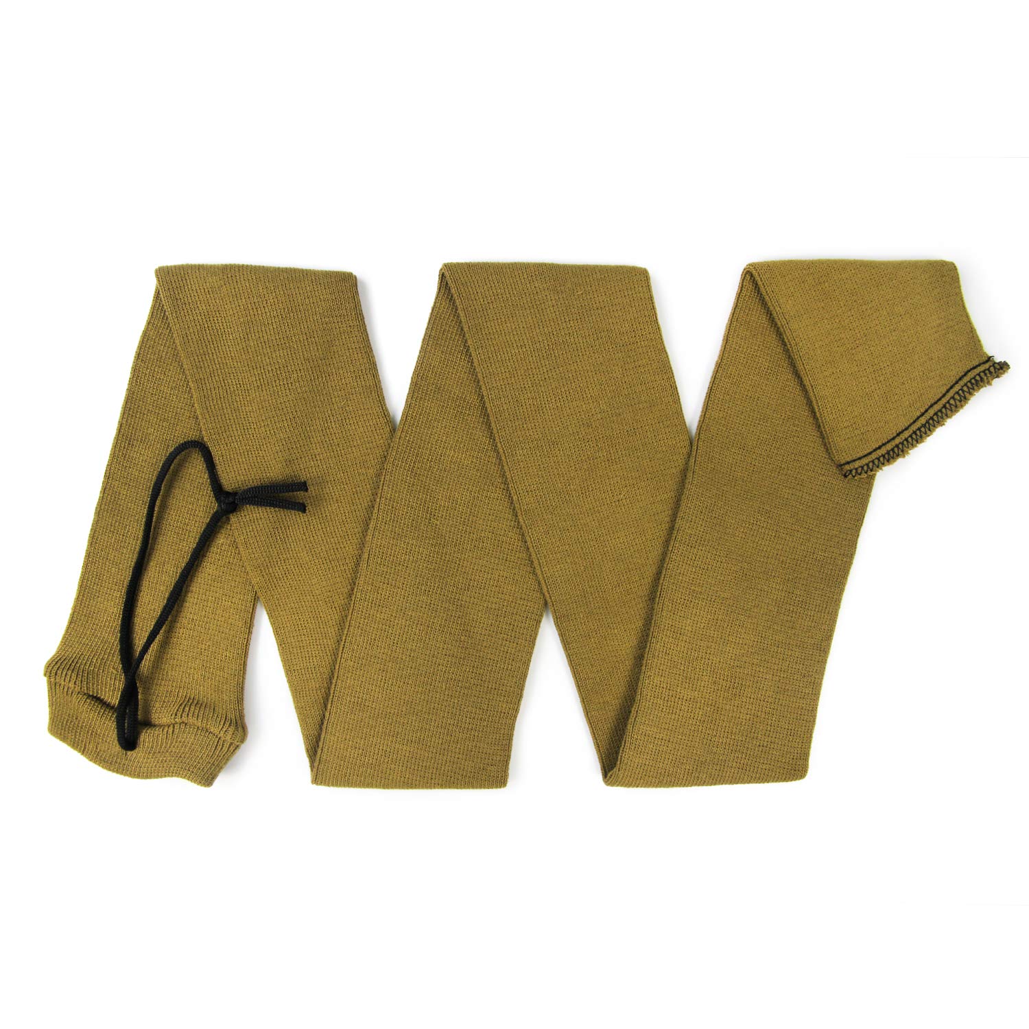Funda Tipo Calcetín para Rifle o Escopeta 136 cm, Tejida Tratada con Aceite de Silicona, Amarillo