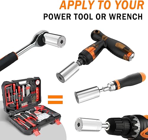 Miniatura 5 de Dusor Regalos para hombres, herramientas de enchufe súper universales, rellenos de calcetines para hombres, regalos de elefante blanco para adultos,