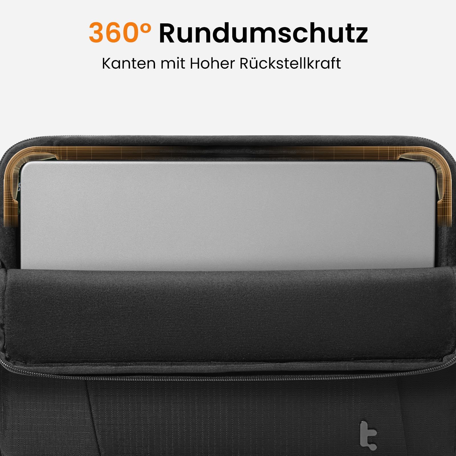 tomtoc 360° Slim Laptophülle für 14-Zoll MacBook Pro M5 Pro/Max (2026) A3426 A3427 A3434, M4/M3/M2/M1 A3112 A3401 A3185 (2024–2021), Wasserabweisend Laptophülle mit CornerArmor Schutz