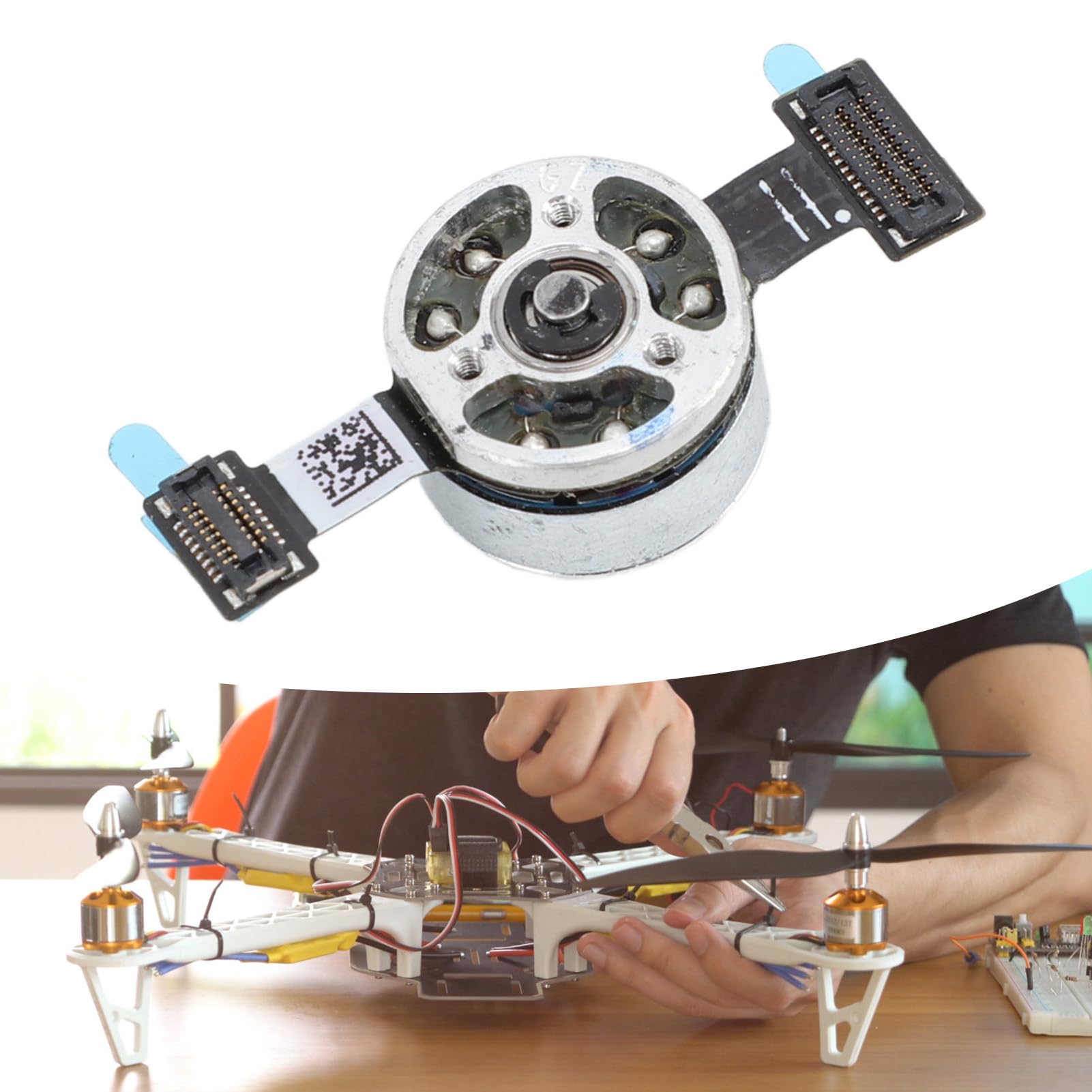 Motore Asse R con Staffa, Parte di Riparazione del Motore del Braccio di Imbardata con Testa a Sfera per Drone Mini 3 Pro