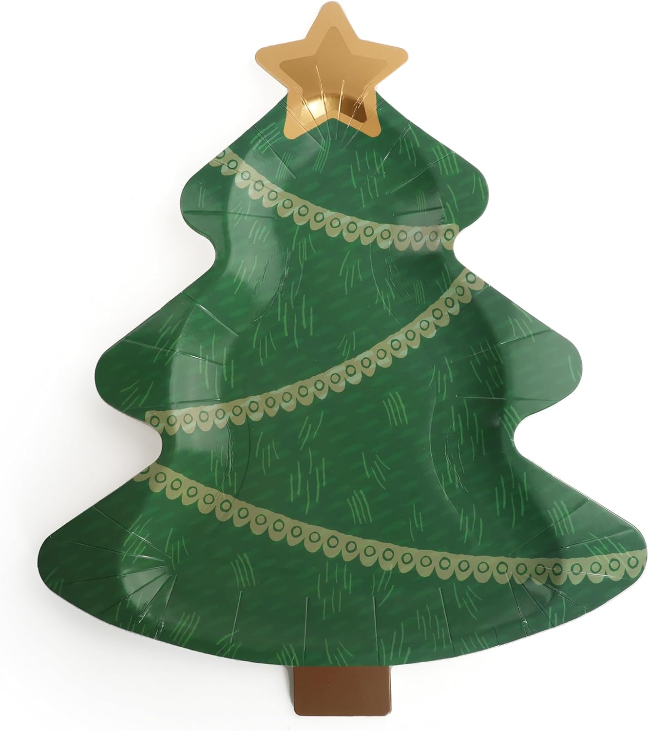 Christmas Tree Platter Plates Pack of 3 Green Christmas Tree Shaped Serving Plates Perfect