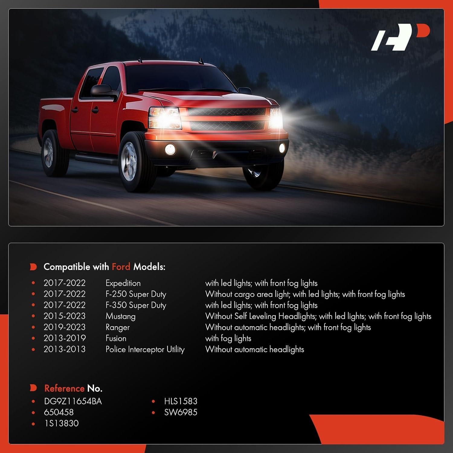 A-Premium Headlight Switch Instrument Panel Headlamp Dimmer Switch Compatible with Ford Fusion 2013-2019, Mustang 2015-2023, Expedition, Ranger, Police Interceptor Utility, F-250 F-350 Super Duty