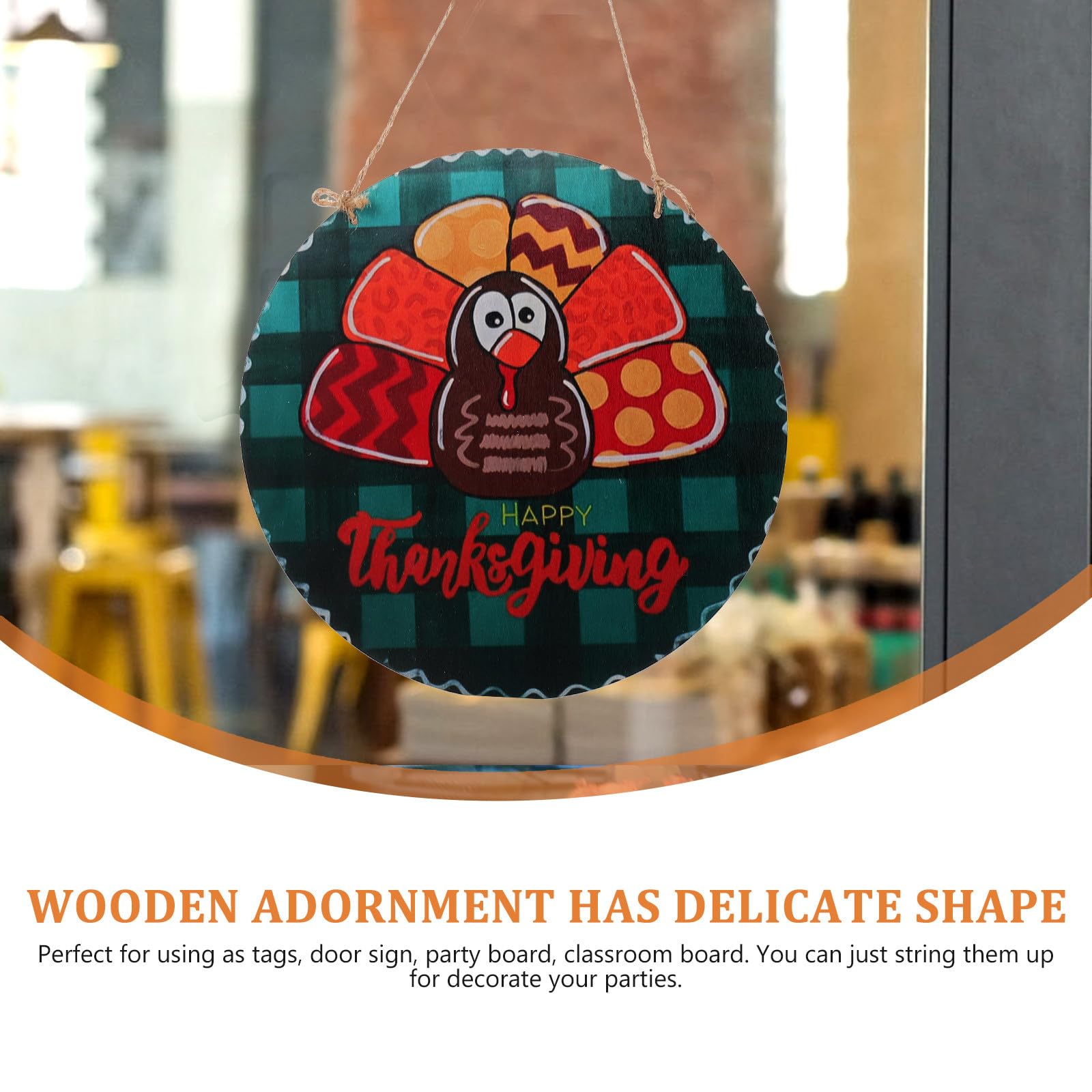 TOYANDONA Set di 5 Dischetti Rotondi in Legno Grezzo per Decorazioni Fai da Te, Design Vuoto, Facile da Appendere, per Artigianato e Cerimonie