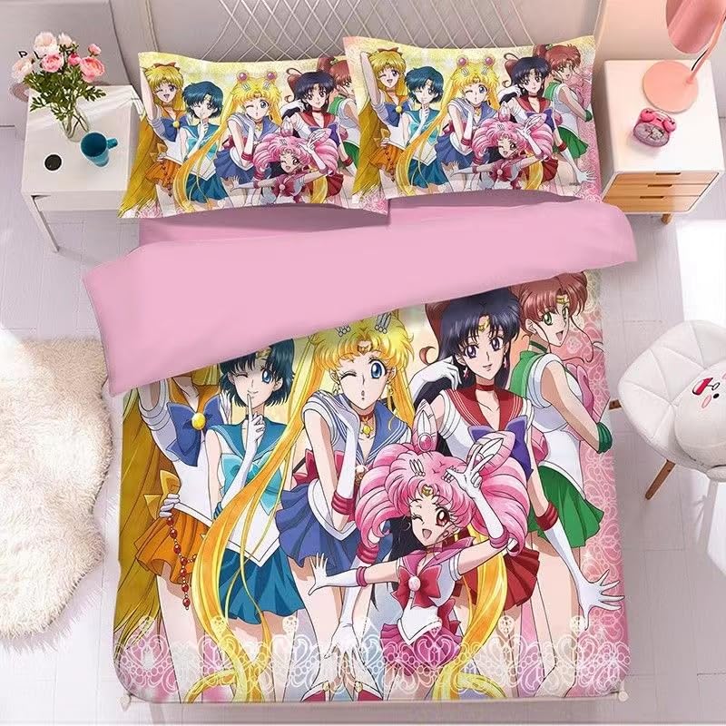 Amazon｜美少女戦士セーラームーン 布団カバー 掛け布団カバー 寝具