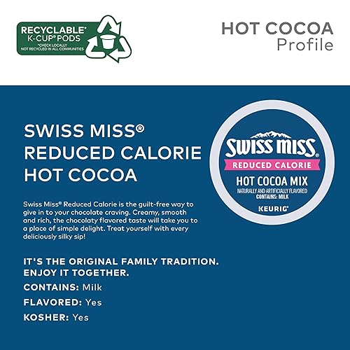 Vista 62 de Swiss Miss Simply Cocoa - Mezcla de cacao caliente con sabor a chocolate oscuro, 8 paquetes de mezcla de cacao caliente