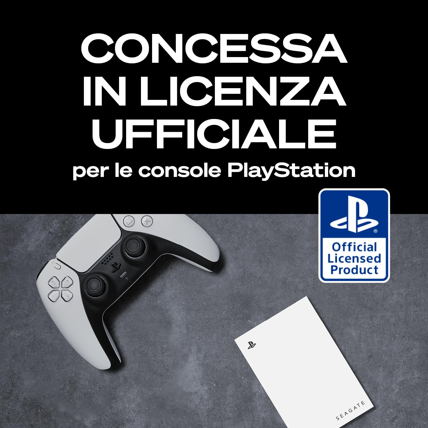 Seagate Game Drive 2TB Extern HDD PS4 PS5 USB 3.0 Blå LED Officiellt Licensierad