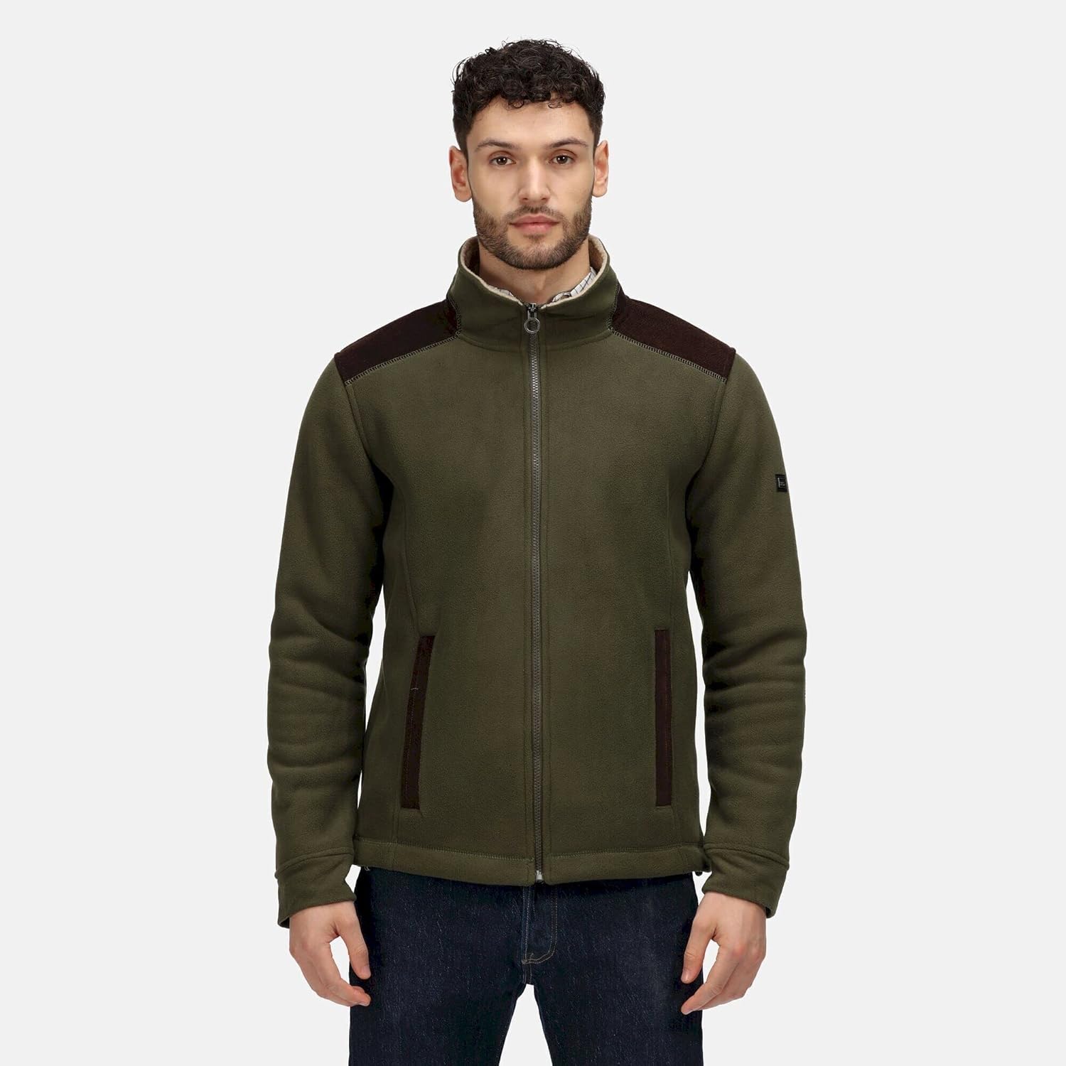 Regatta Professional Mens Full Zip Fleece Jacket (3XL) (Dark Khaki)