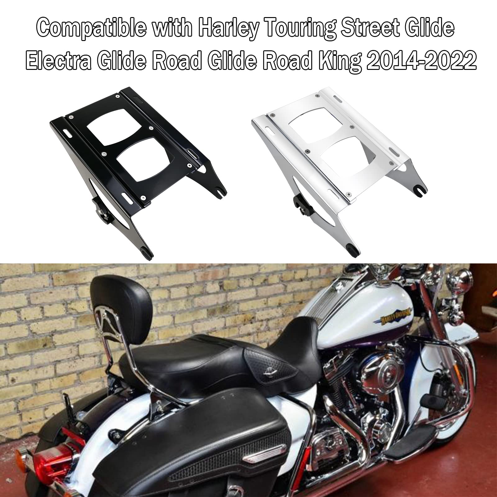 TCMT Respaldo Vertical De Barra Sissy Estándar Con Kit De Accesorios De Acoplamiento Para Harley Heritage Classic Flhc Street Bob Fxbb 2018 2023