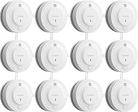 X-Sense Rilevatore di Fumo e Allarme Anti-incendio Interconnesso Wireless con batería para 10 años, Conforme allo Standard EN 14604, SD19-W, 12 pezzi