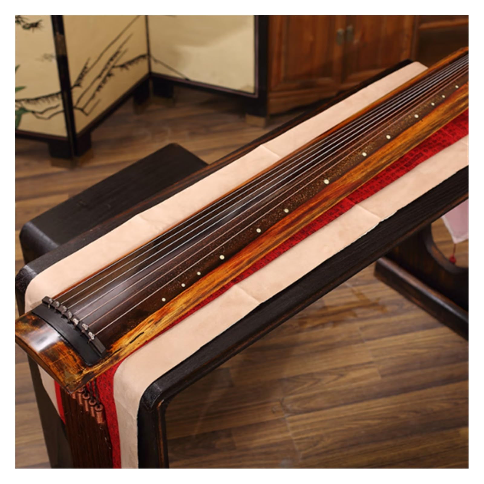 Profesjonalny Instrument Strunowy Guqin Cytra Guqin Profesjonalny Instrument Dla Początkujących Wykonany Z Drewna Cedrowego I Lakieru