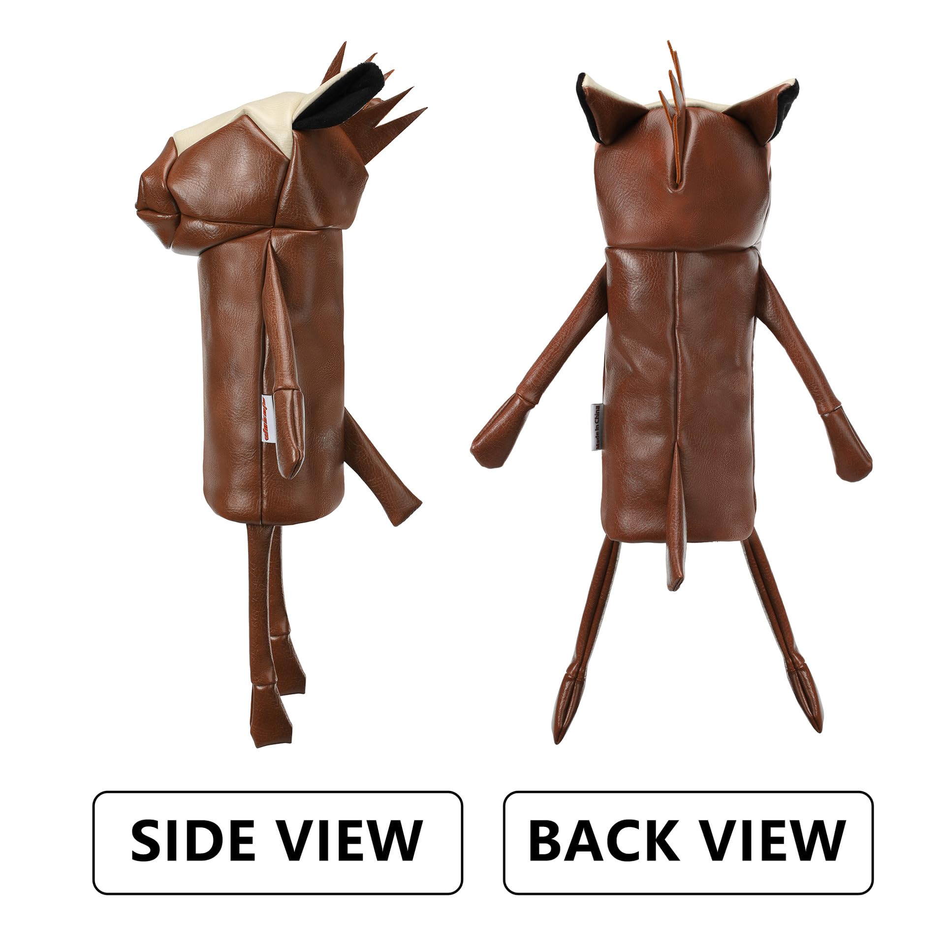 Funda para cabeza de conductor de golf para conductores de 460 cc, divertida cubierta de palo de golf de caballo, cubierta de cabeza de madera sintética con forro de felpa suave, cubierta
