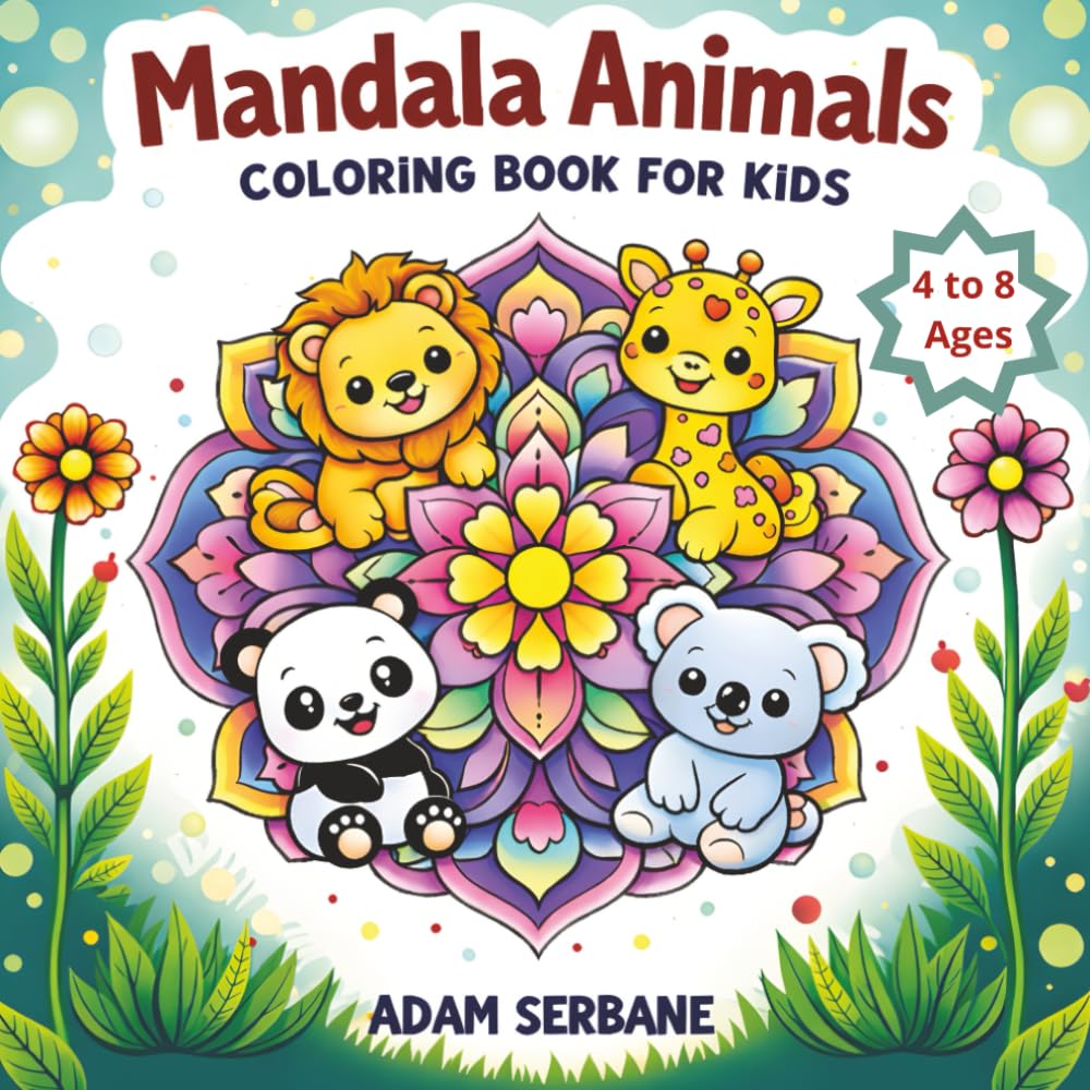 Mandala Animals: Coloring book for kids (Mandala coloring books)