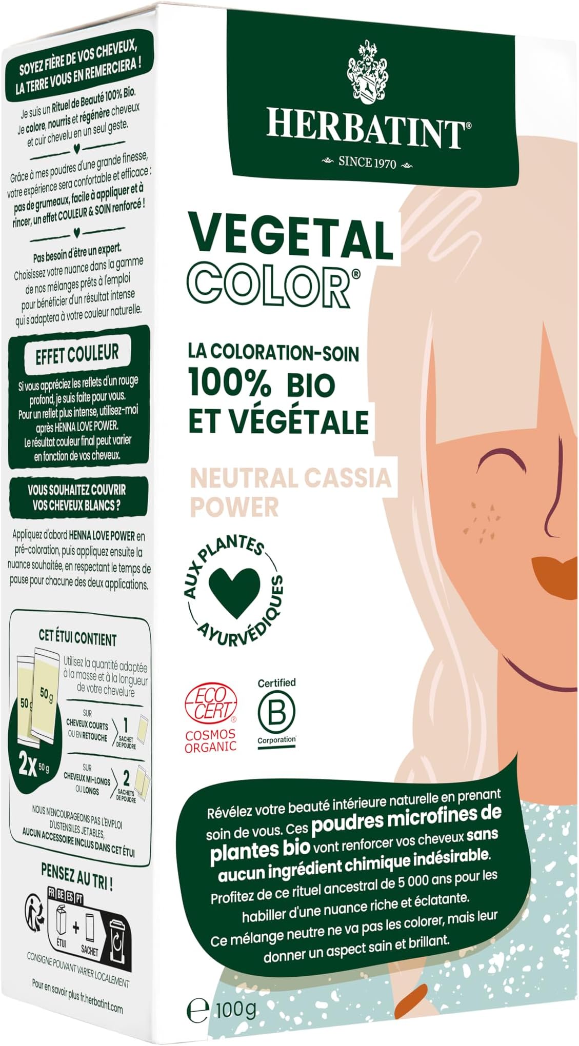 Vegetal Color Bio 100g - Neutral Cassia Power