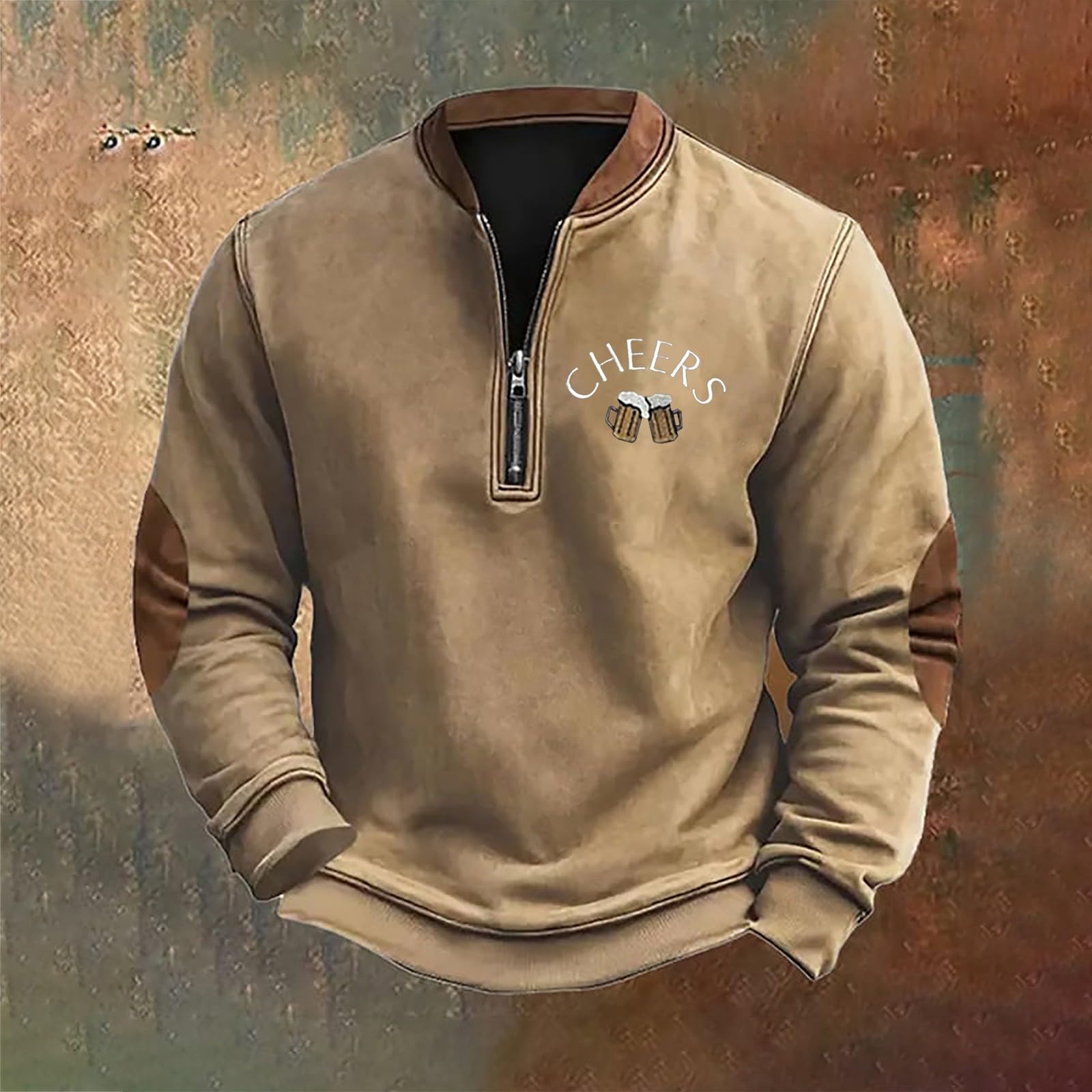 Camisa Sin Mangas Hombre Men's Casual Fashionable Loose and Trendy Printed Button Top Long Sleeved Sweatshirt Deporte Camiseta Ciclismo Protección Solar Manga Larga Jersey Corta Gimnasio
