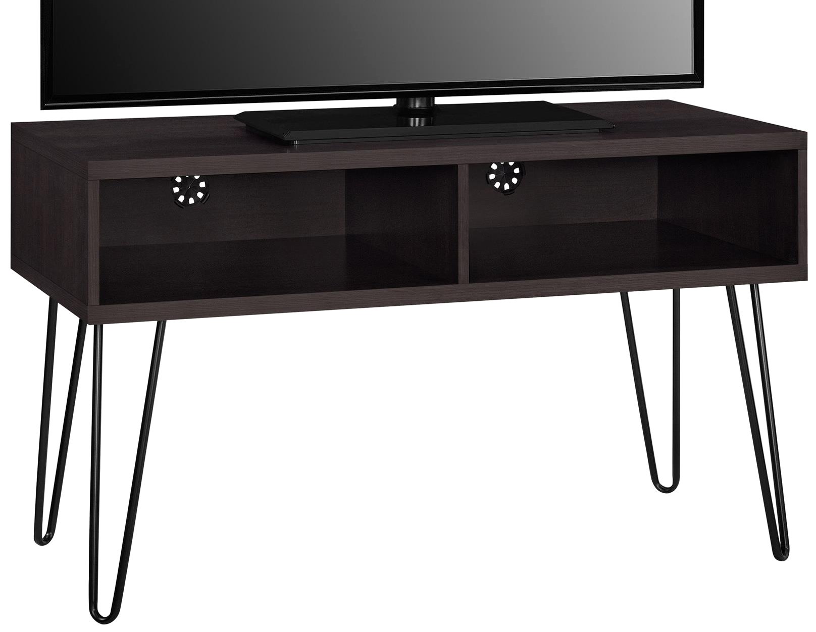 Ameriwood Home Stand up to 72" TV, laminated particleboard, Espresso, (H) 63 x (W) 107 x (D) 50 cm