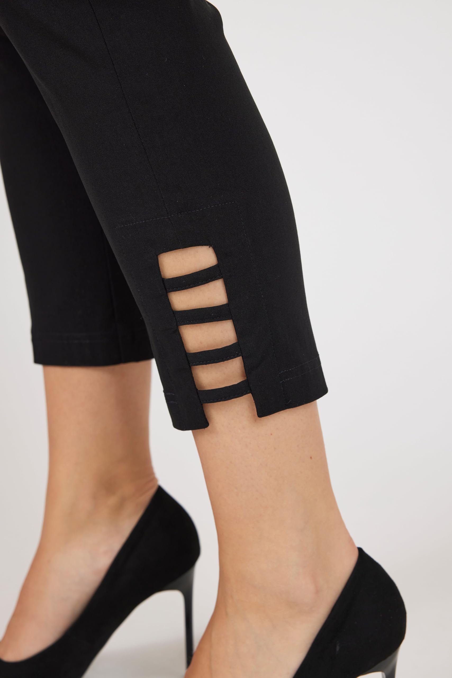 Robell Lena 09 7/8-Hose für Damen, Stretch, gerades Bein, Moderne Saumoptik