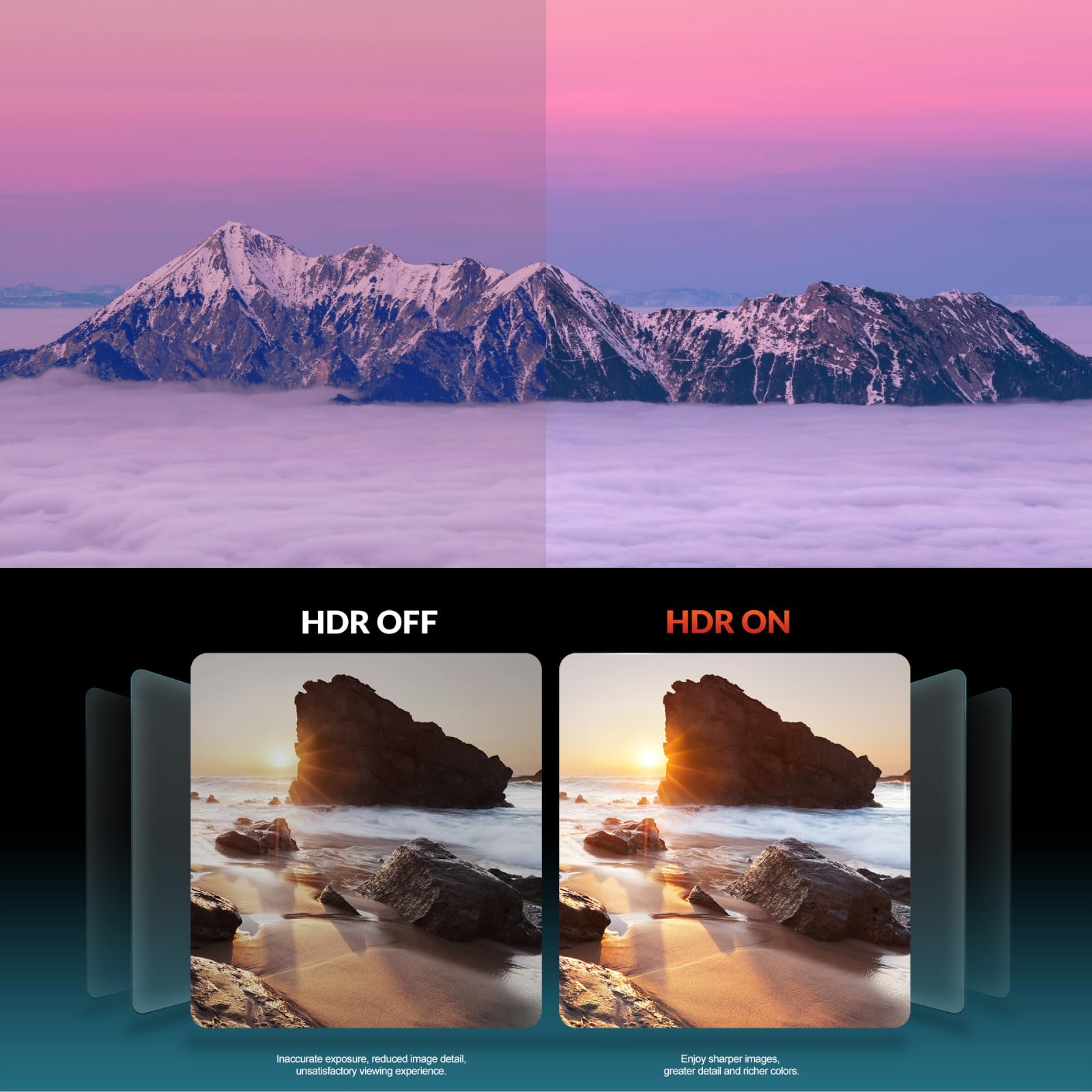LILLIPUT H7S 7" Moniteur Camera 4K Ultra Luminosité sur Caméra Video Peaking Focus Assist avec 3G-SDI et HDMI 4K, Résolution Full HD, LCD Visible à la lumière du Soleil DSLR Monitor