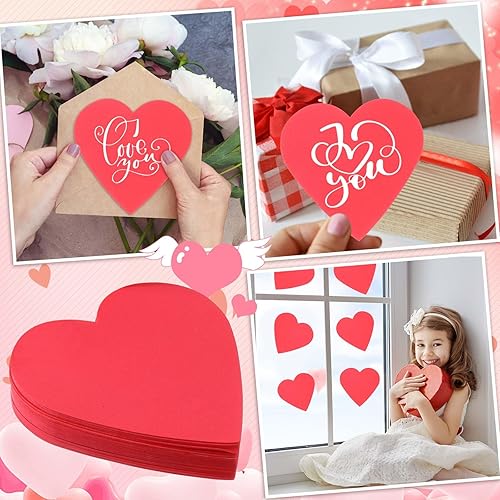 Miniatura 4 de Tatuo 150 corazones de espuma para manualidades, espuma EVA en forma de corazón, de 4 pulgadas, para el día de San Valentín, día de la madre, juego