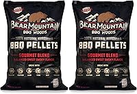 Vista 27 de Bear Mountain - Paquete de 2 pellets de madera para ahumador, parrilla y barbacoa, 20 libras, mezcla gourmet, pellets de madera dura de primera