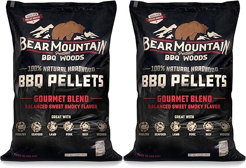 Miniatura 27 de Bear Mountain BBQ FK13 Premium - Gránulos ahumadores de madera dura suave y afrutada para asar al aire libre, 20 libras (paquete de 4)