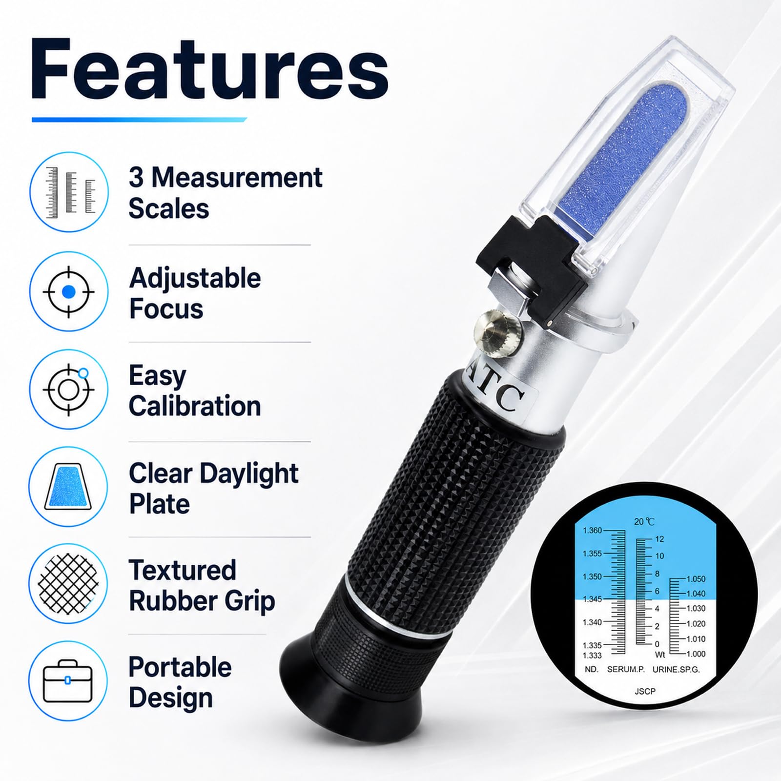 Clinical Refractometer - Serum Protein, Urine, RI -2