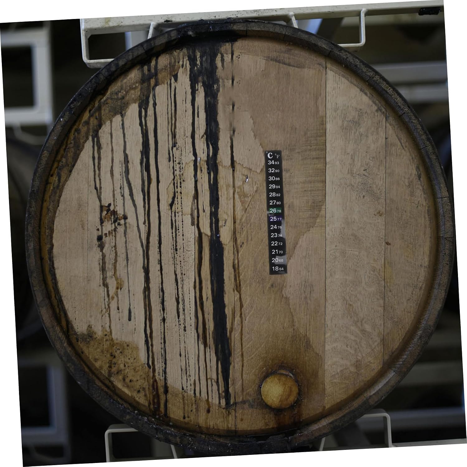 2pcs Fermentation Thermometer Sticker Strip Digital Thermometer for Self-adhesive for Wine Jar
