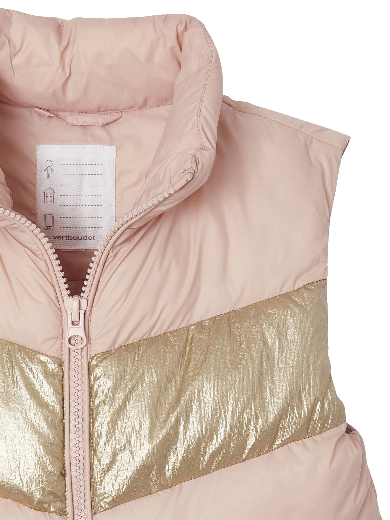 VERTBAUDET Doudoune sans manches effet colorblock fille