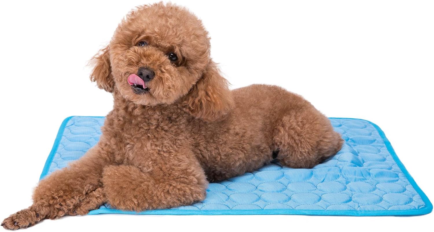Pet Cooling Mat - Ice Silk Cooling Mat for Dogs & Cats, Portable & Washable Pet Cooling Blanket for Outdoor, Car Seats , Beds and More in Summer